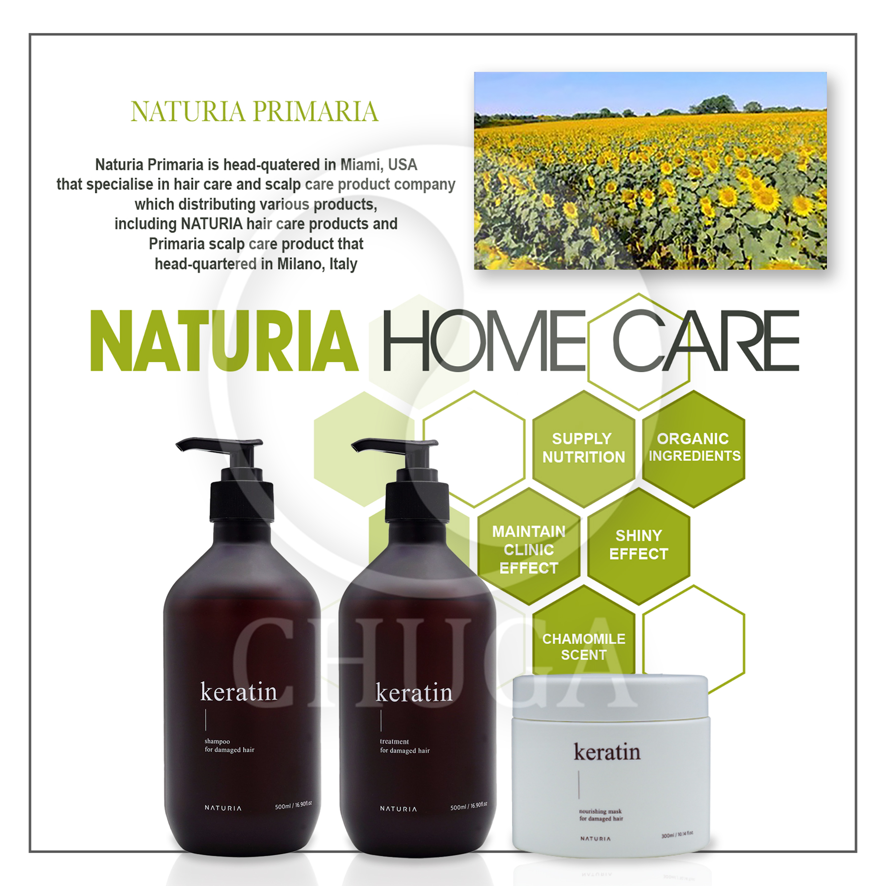 ☆ 𝐍𝐀𝐓𝐔𝐑𝐈𝐀 Keratin Shampoo, Treatment & Aloe