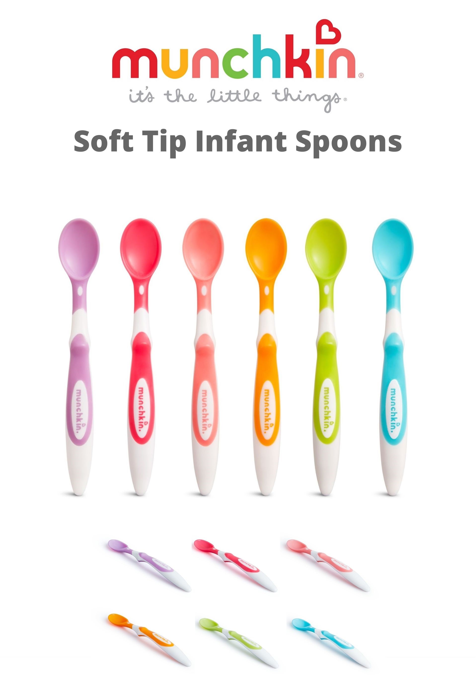 Infantino | Munchkin Soft Tip Infant Spoons (Best Affordable Spoons For ...