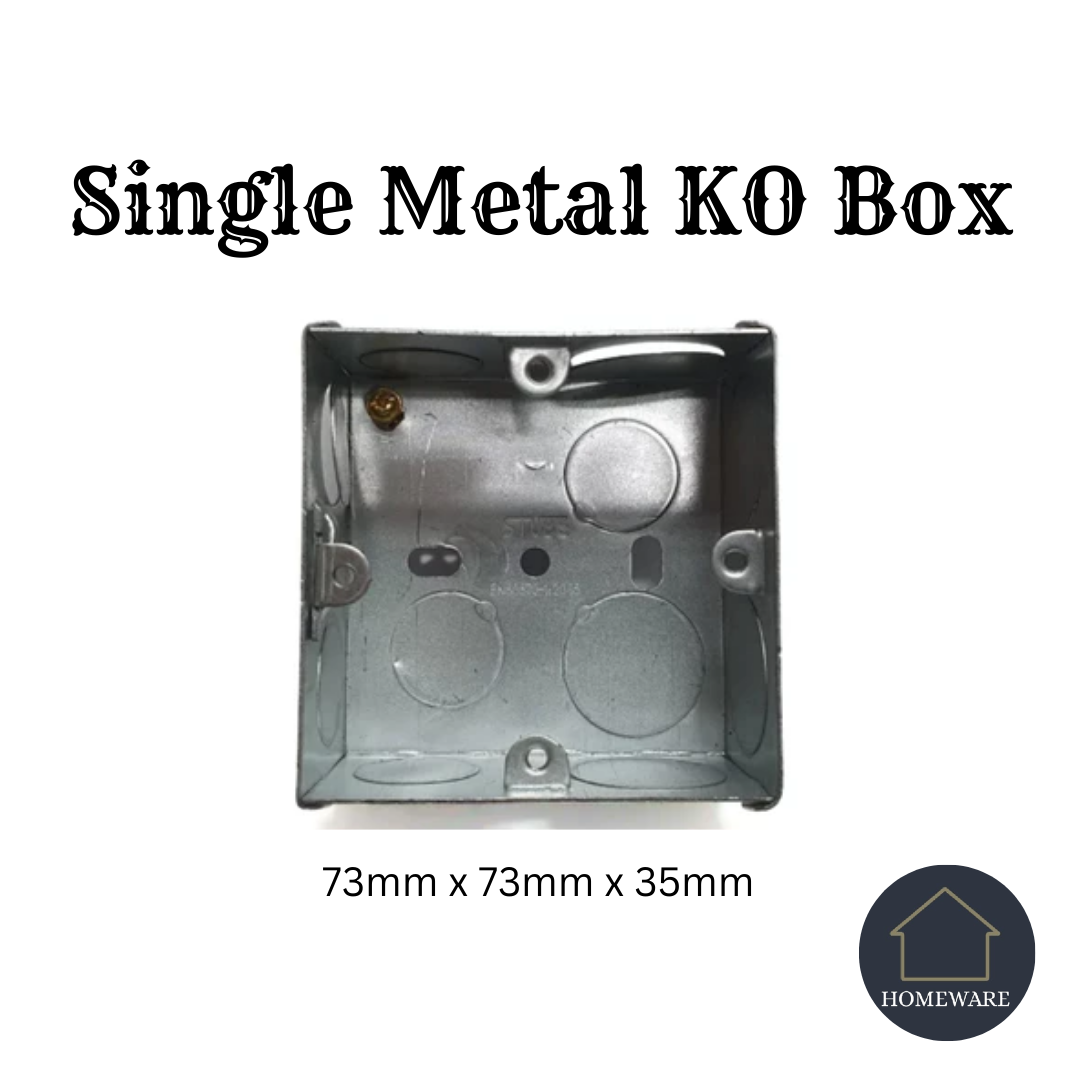 [SG Seller] 1 Gang 2 Gang Conceal GI Metal KO Mounting Box Standard ...