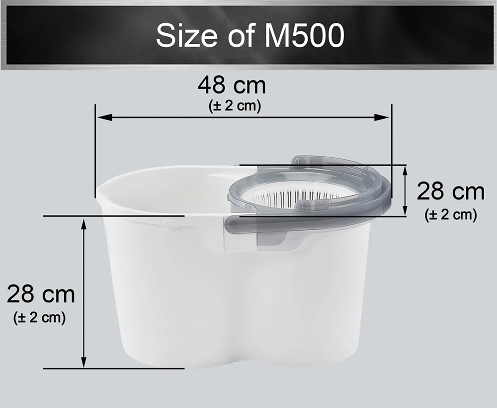 [SupaMop] Upgrade M500 Spin Mop Set 1 Year Warranty Free 2 Mop Heads ...