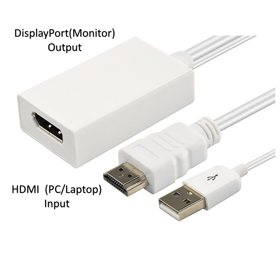 Cabletime HDMI to DisplayPort Adaptor / Convert HDMI to DP /Hdmi Input ...