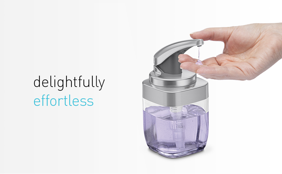 simplehuman Square Push Pump, 444 ml (Brushed Nickel) - Gizmo Hub ...