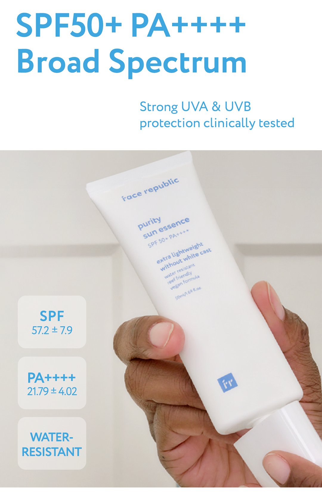 Face Republic Purity Sun Essence SPF50+ PA ++++ | Sunscreen / Sunblock ...