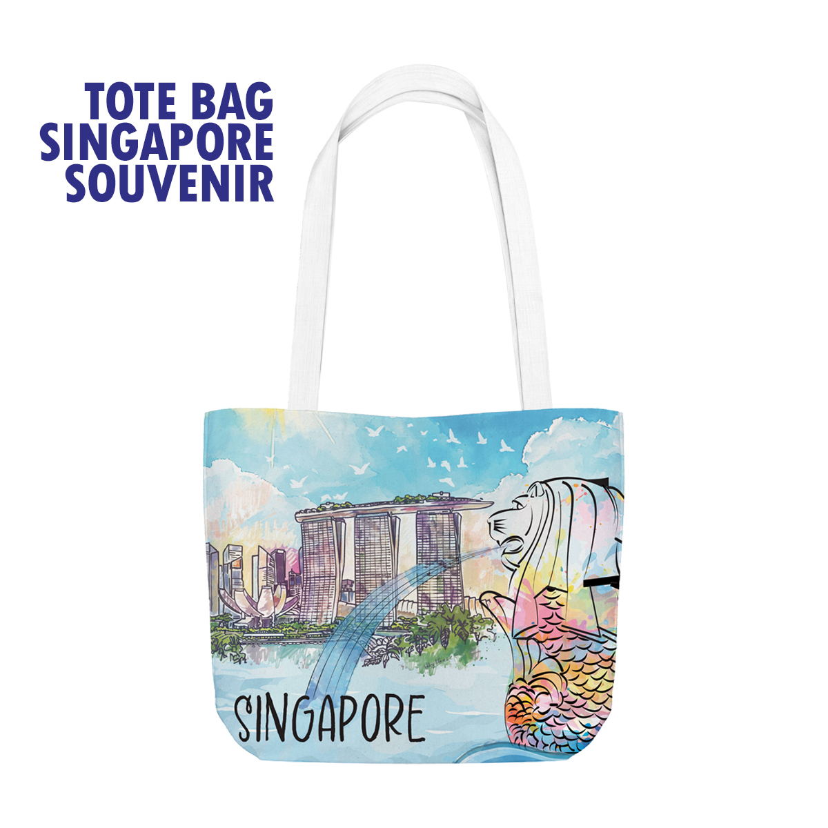 [SG Ready Stock] Singapore Design Tote Bag*Singapore Souvenir | Shopee ...