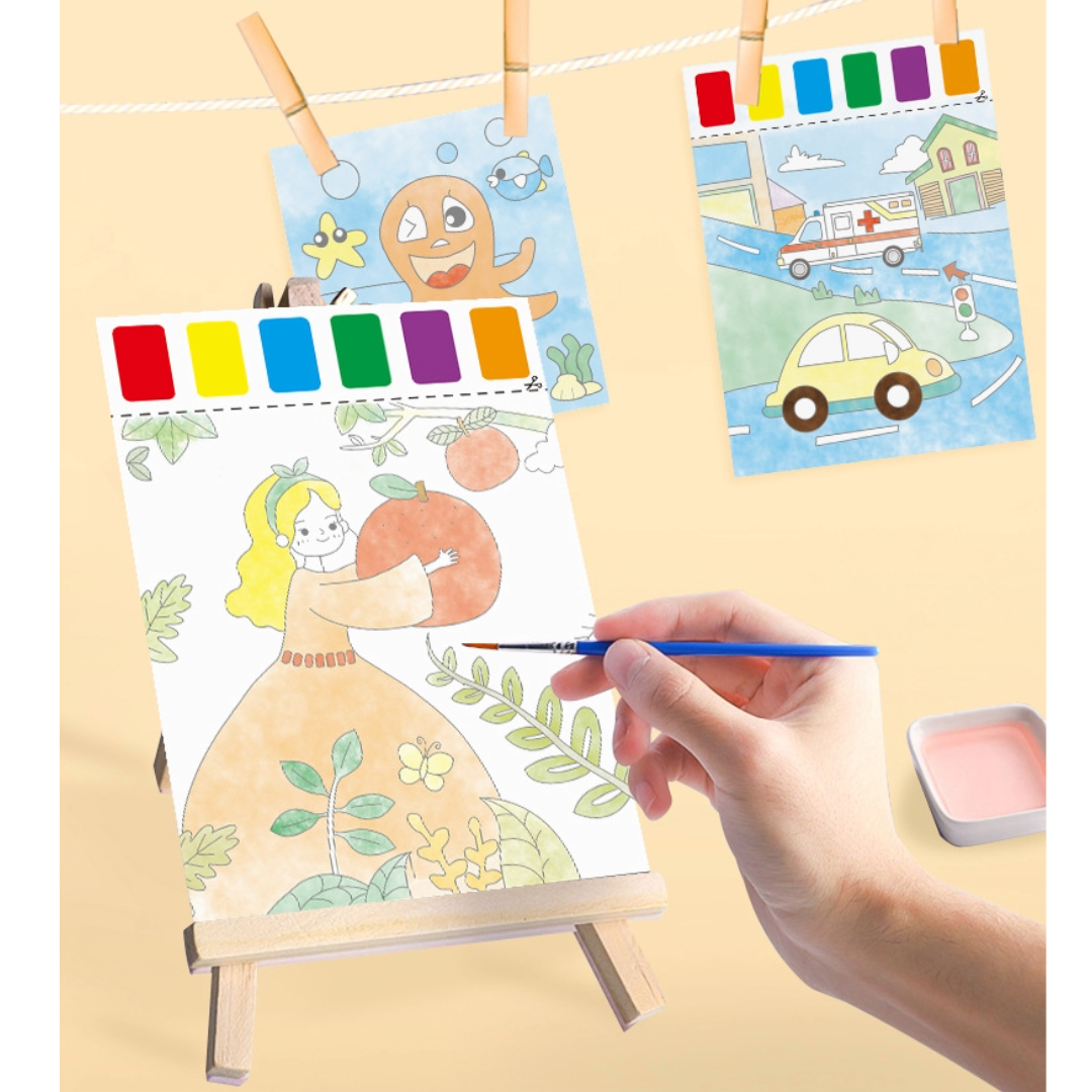 Art and Craft for Kids Watercolour Set Colouring Set Coloring Book for ...