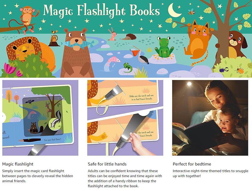 Magic Torchlight Story Books, Goodnight Series, Fun & Interactive board ...
