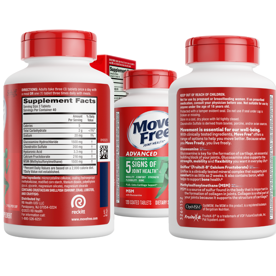[Authentic] Schiff Move Free Advanced, Advanced MSM, Advanced Pro ...