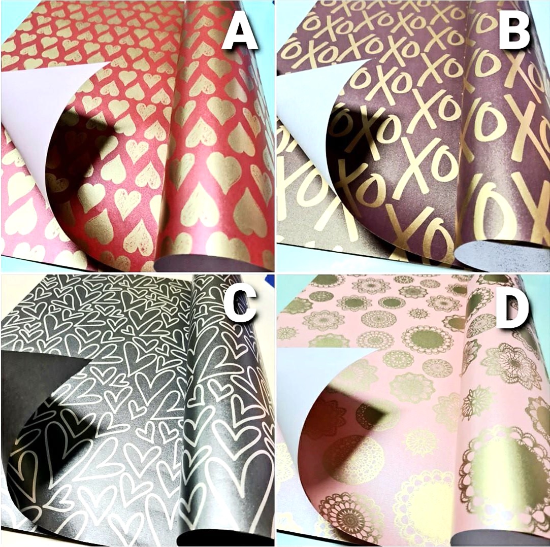 [5 Sheets Bundle] [WRP 27] Wrapping Paper | Gift Wrapper | Metallic ...