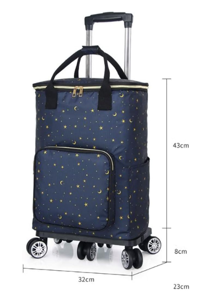 5 Wheels Shopping Market Trolley Market With Thermal Retractable ...