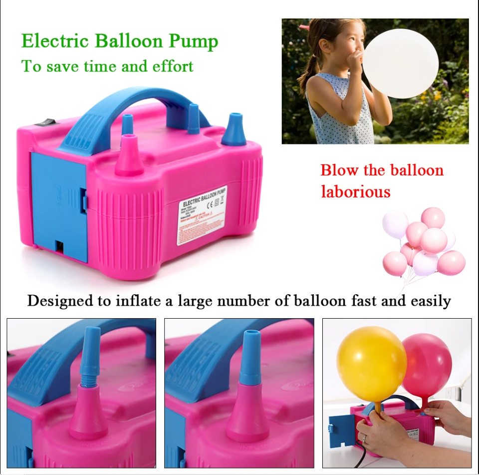 Air Pump Blower Electric Balloon Pump Wedding Blowing Inflation ...
