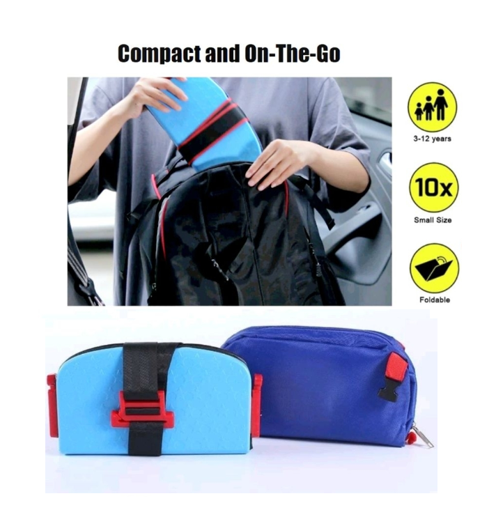 Sales Car Booster Seat, Foldable Mi-fold Type Design Grab-and-Go ...