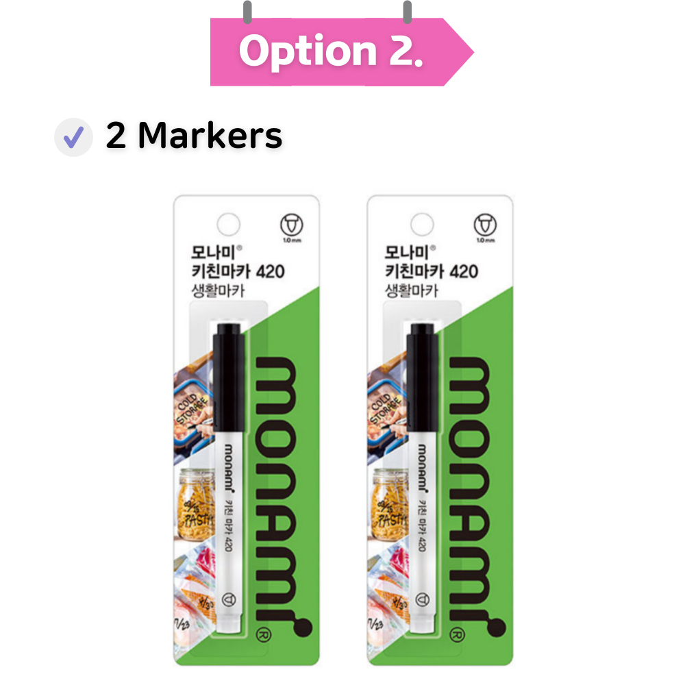 Monami Kitchen Marker Kitchen Sticker Washable Marker Pen ...
