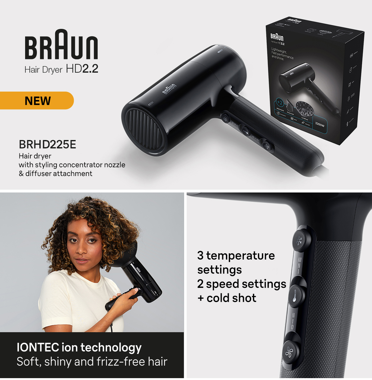 Hair dryer braun best sale