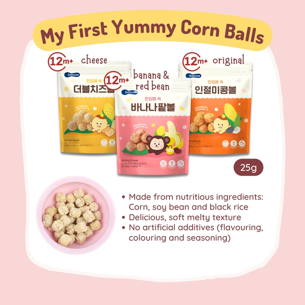 Korean Baby Snack Assorted Pack Healthy Dried Fruit Rice Corn Ball ...