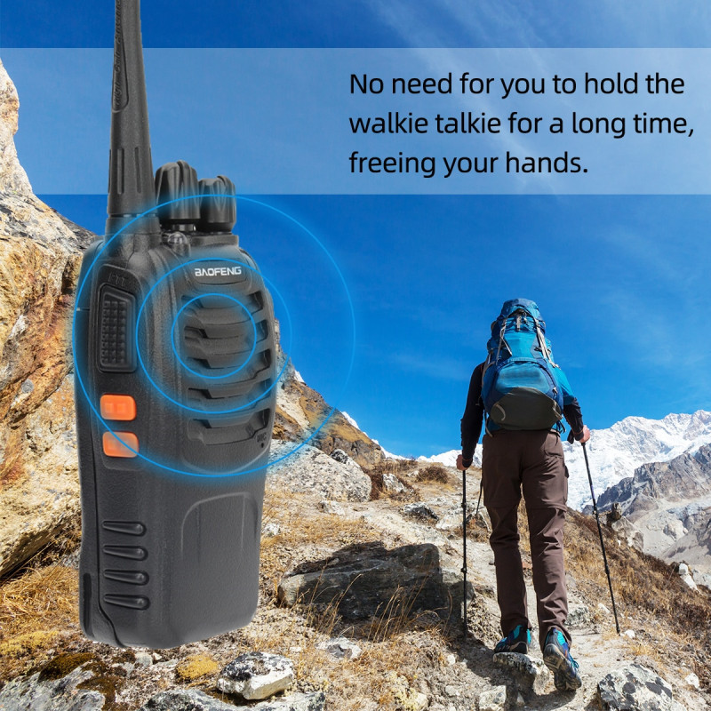 【SG】BaoFeng Walkie Talkies 1500mAh Rechargeable 3KM Long Range Two Way ...