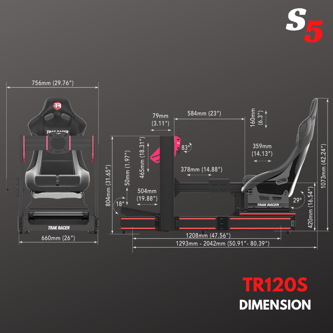 Trak Racer TR120S / Racing Simulator Cockpit / SIM RACING RIG / driving ...