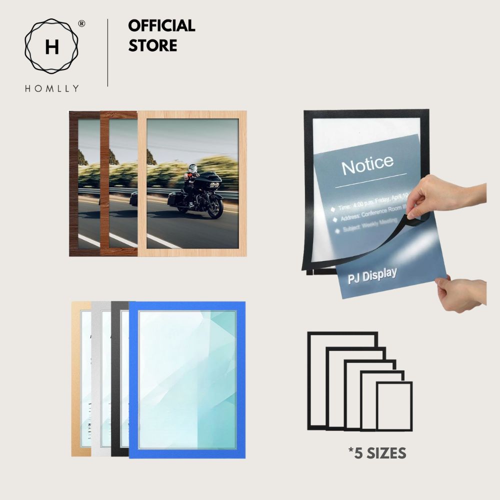 Homlly Easy Change Picture Magnetic Picture Frames with Self Adhesive ...