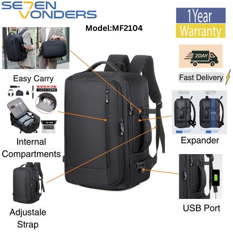 (SEVEN VONDERS) MF-2104 MULTI-FUNCTIONAL EXPANDABLE BUSINESS/TRAVEL 2 ...