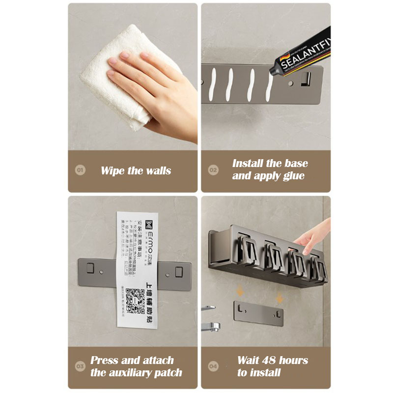 【SG】Wall Mounted Toothbrush Holder Automatic Squeeze Toothpaste ...