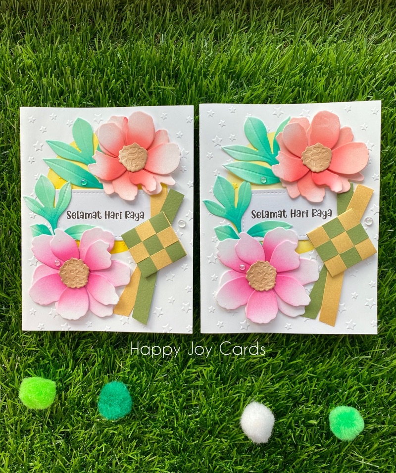 Handmade Hari Raya Cards 2025 Floral Celebration Ketupats | Shopee ...