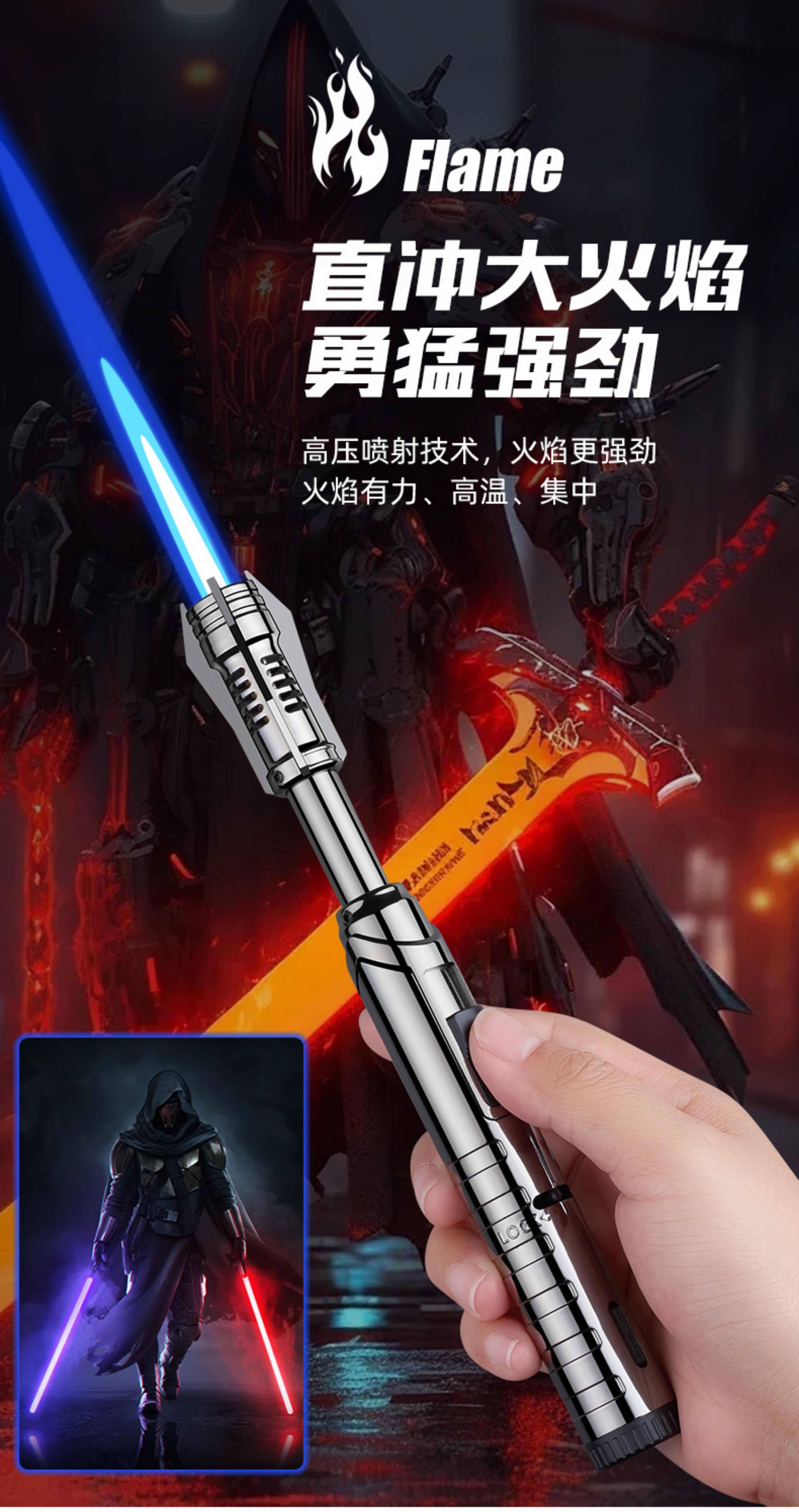 🇸🇬LOCAL SELLER🇸🇬 Slim Sith 1300°c Powerful Blue Flame Torch Lighter ...