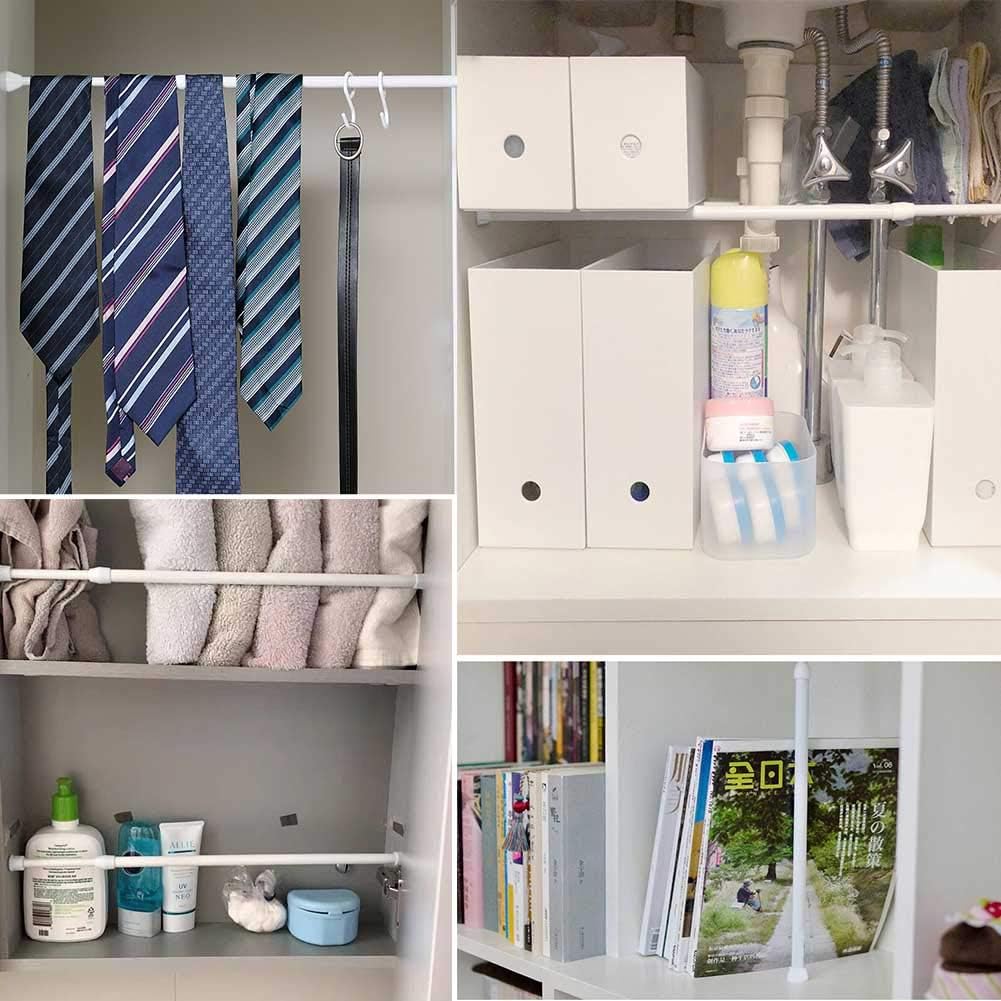[V.Home] Slim Tension Rod/Curtain Rod/Hanging Pole/Rack/Space dividing ...