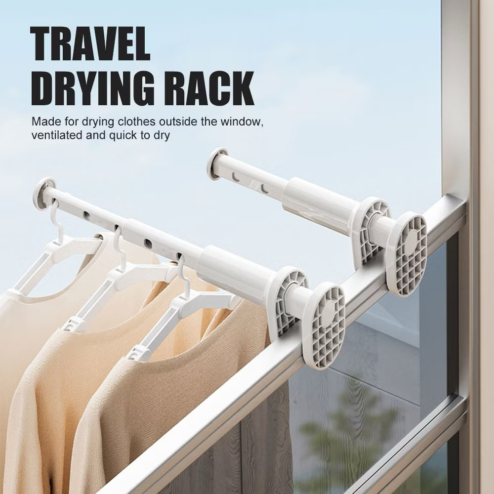 Portable Travel Foldable Clothes Drying Rack Extendable Clothes Hanger ...