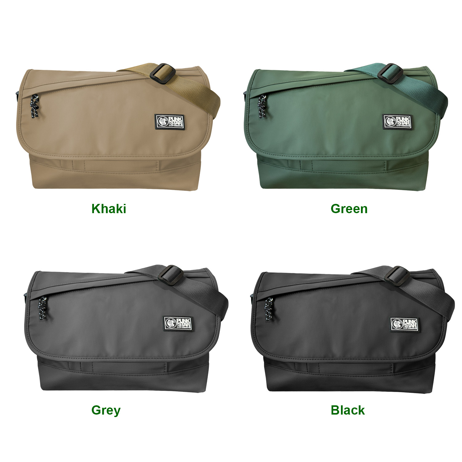 PUNKSTAR Larger Messenger Bag for Men Women Water Resistant Unisex ...