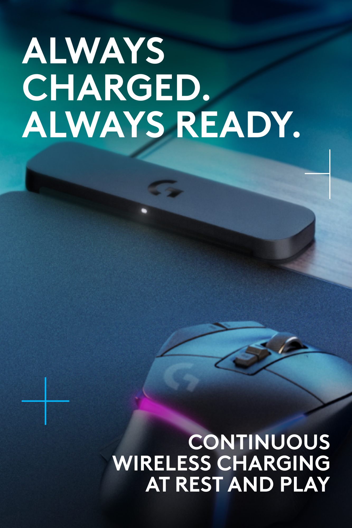 Logitech Powerplay 2 Wireless Charging System with Lightspeed Receiver ...