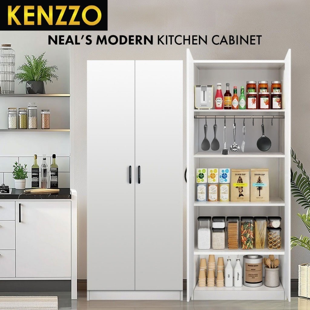 FREE INSTALLATION !! Kenzzo :Neals Modern kitchen cabinet /2 Door /4 ...