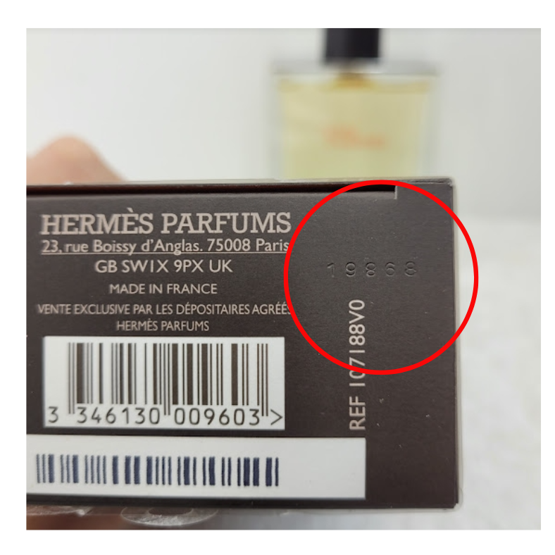 Hermes Terre d'Hermes Eau De Toilette Perfume 100ml x Expiry Date