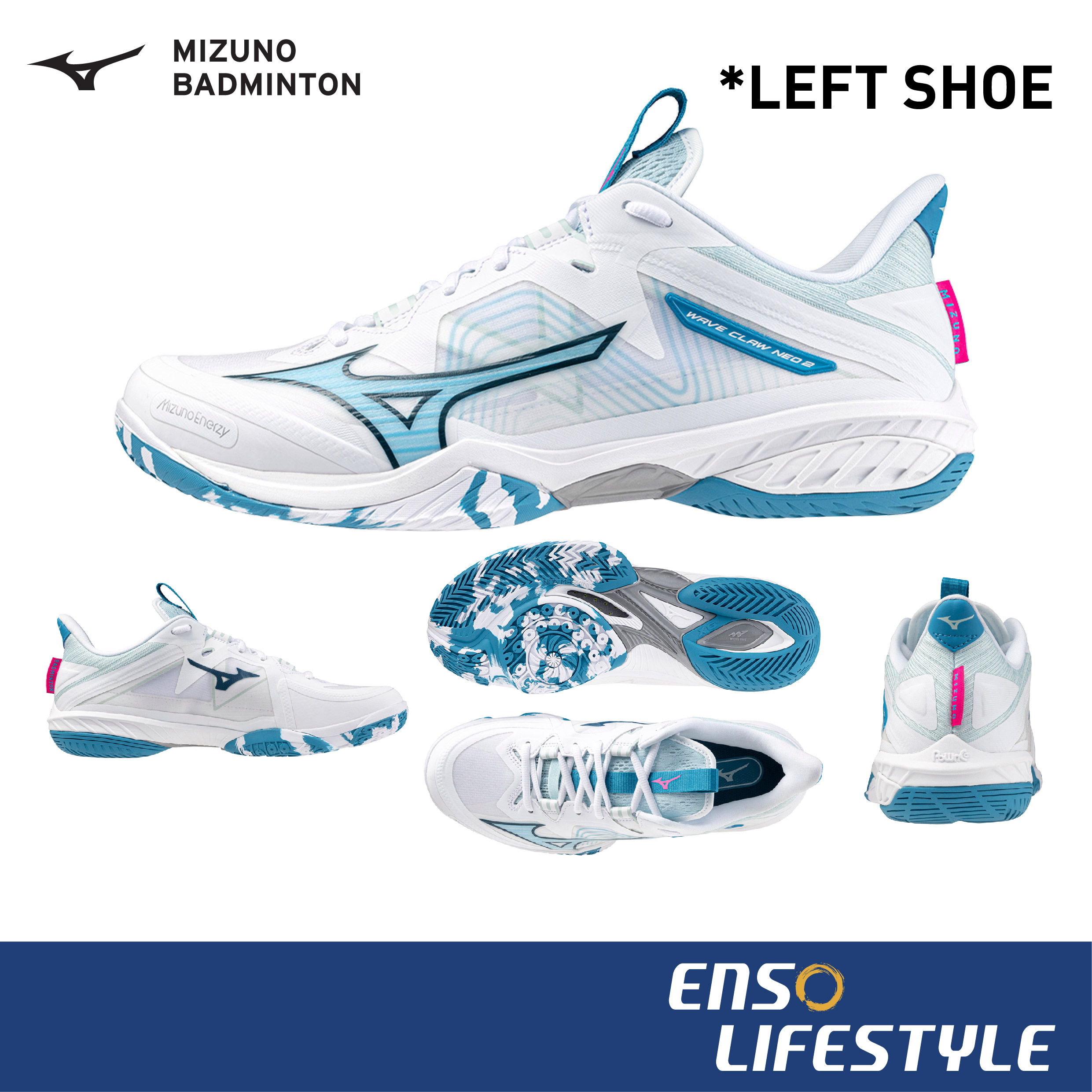Mizuno Badminton Shoe Wave Claw Neo 2 24 S S Season Enso Lifestyle Shopee Singapore