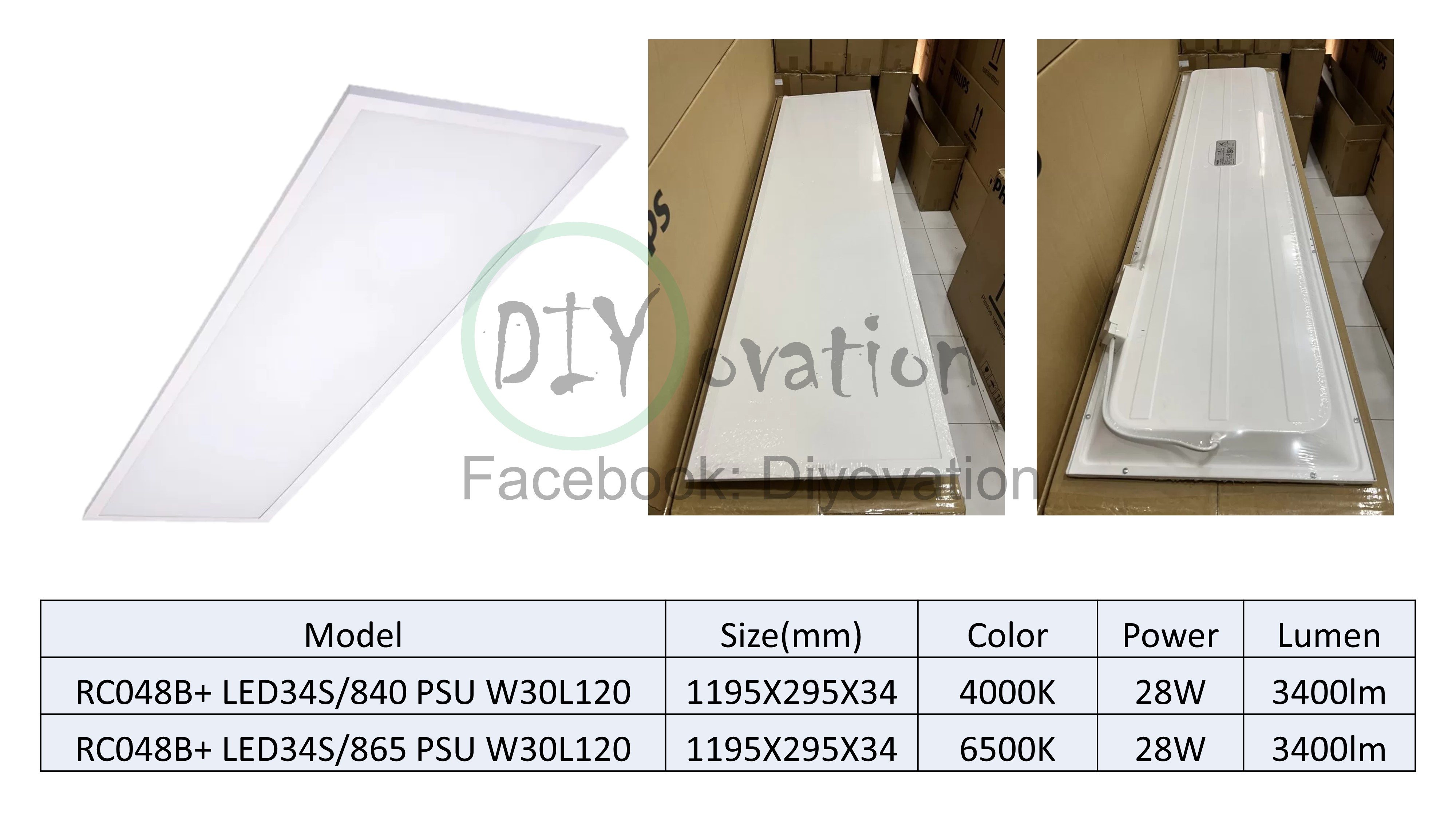 Philips RC048+/ RC170B LED panel for Office lighting/ 600X600/ 300X1200 ...