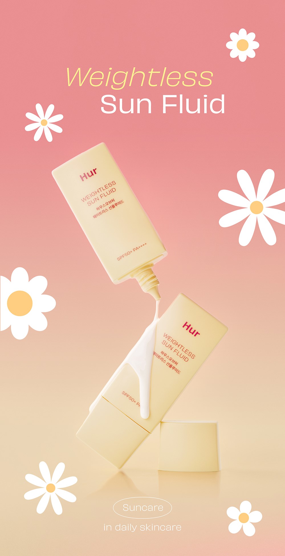 House of Hur Weightless Sun Fluid SPF 50+ PA++++ 50ml | Shopee Singapore