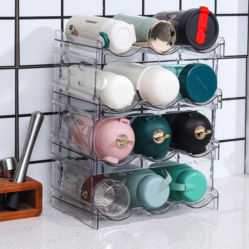 Maxvaluesg® Wine Rack Water Flask Bottle Organizer Thermos Holder Multi ...