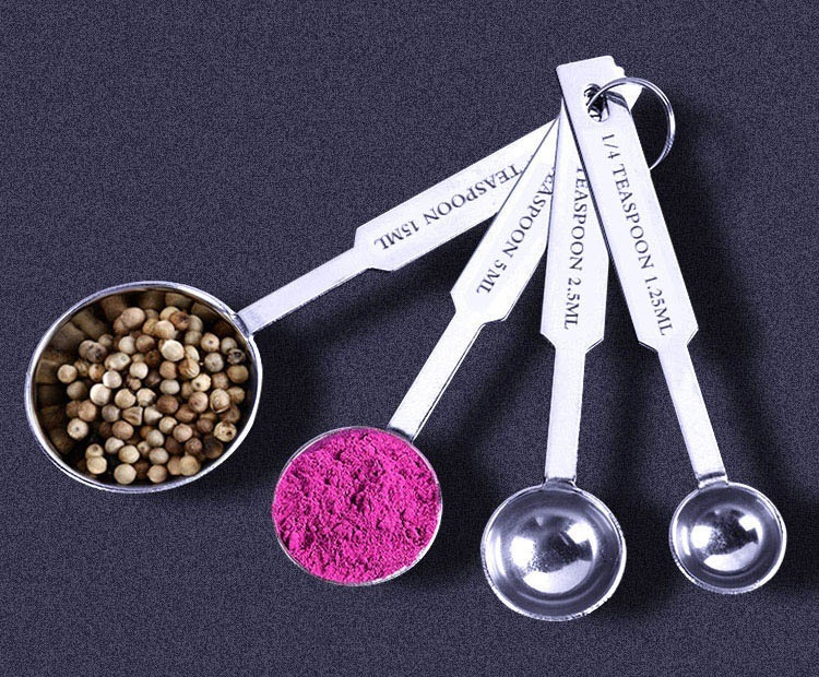 8 PCS Stainless Steel Measuring Cups and Spoons set engraved with ...