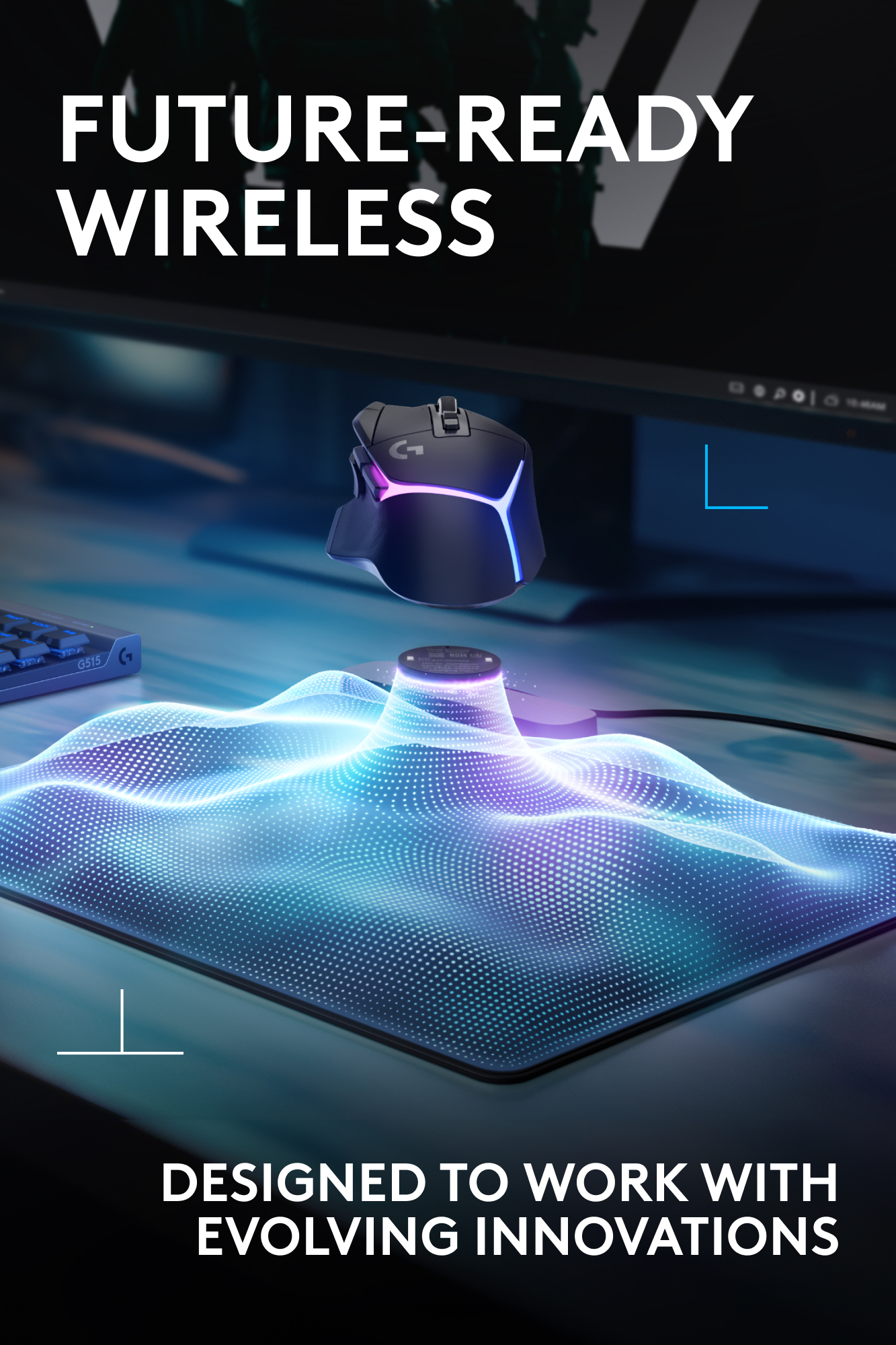 Logitech Powerplay 2 Wireless Charging System with Lightspeed Receiver ...
