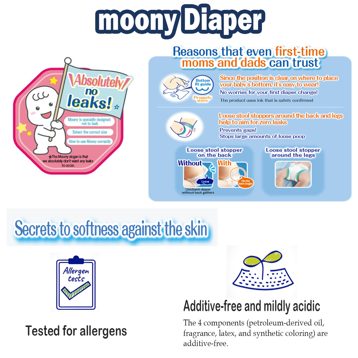 Moony Natural Baby Diaper nb
