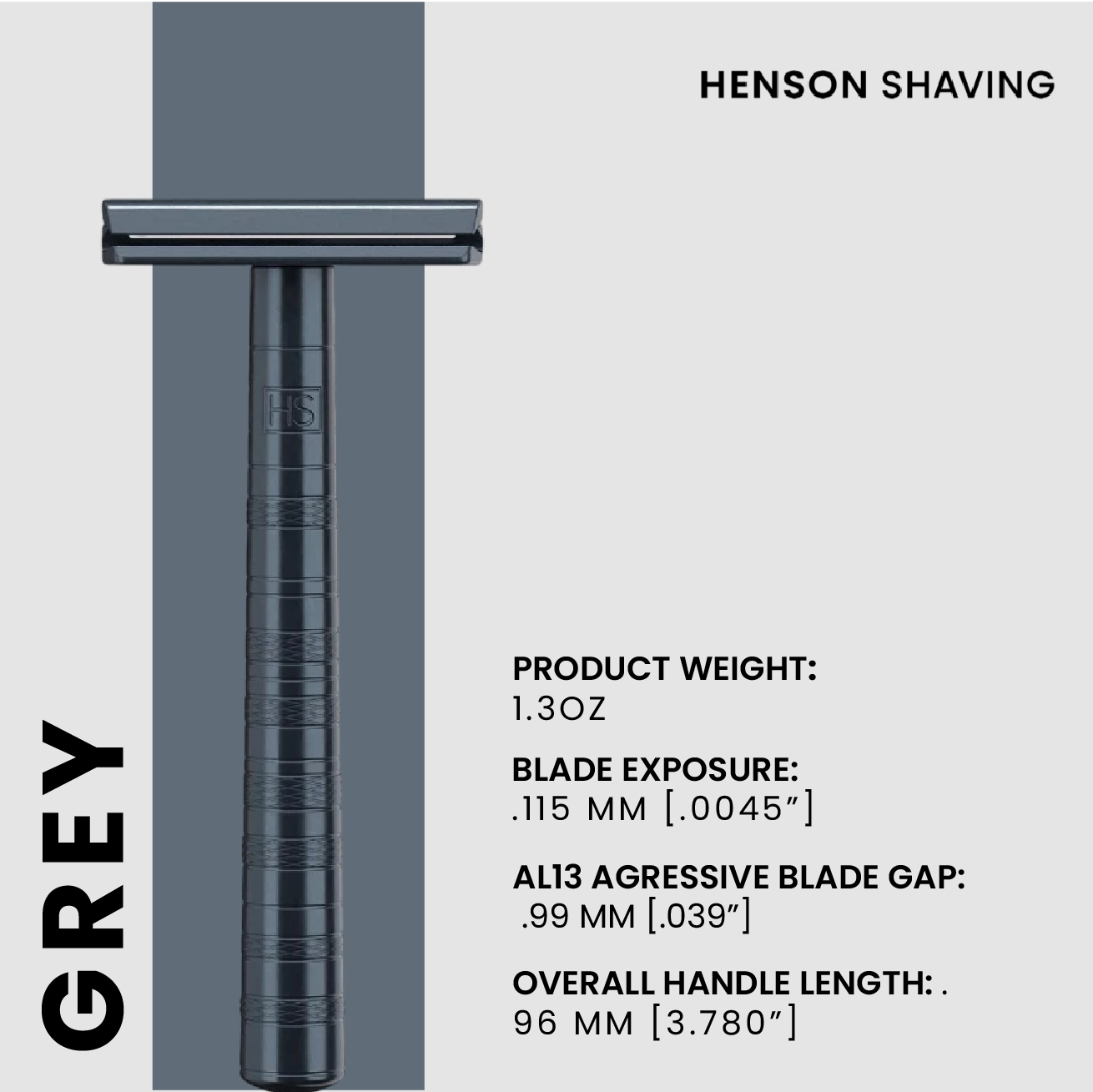 LIFETIME WARRANTY] HENSON AL 13 Aggressive Facial Razor - Single