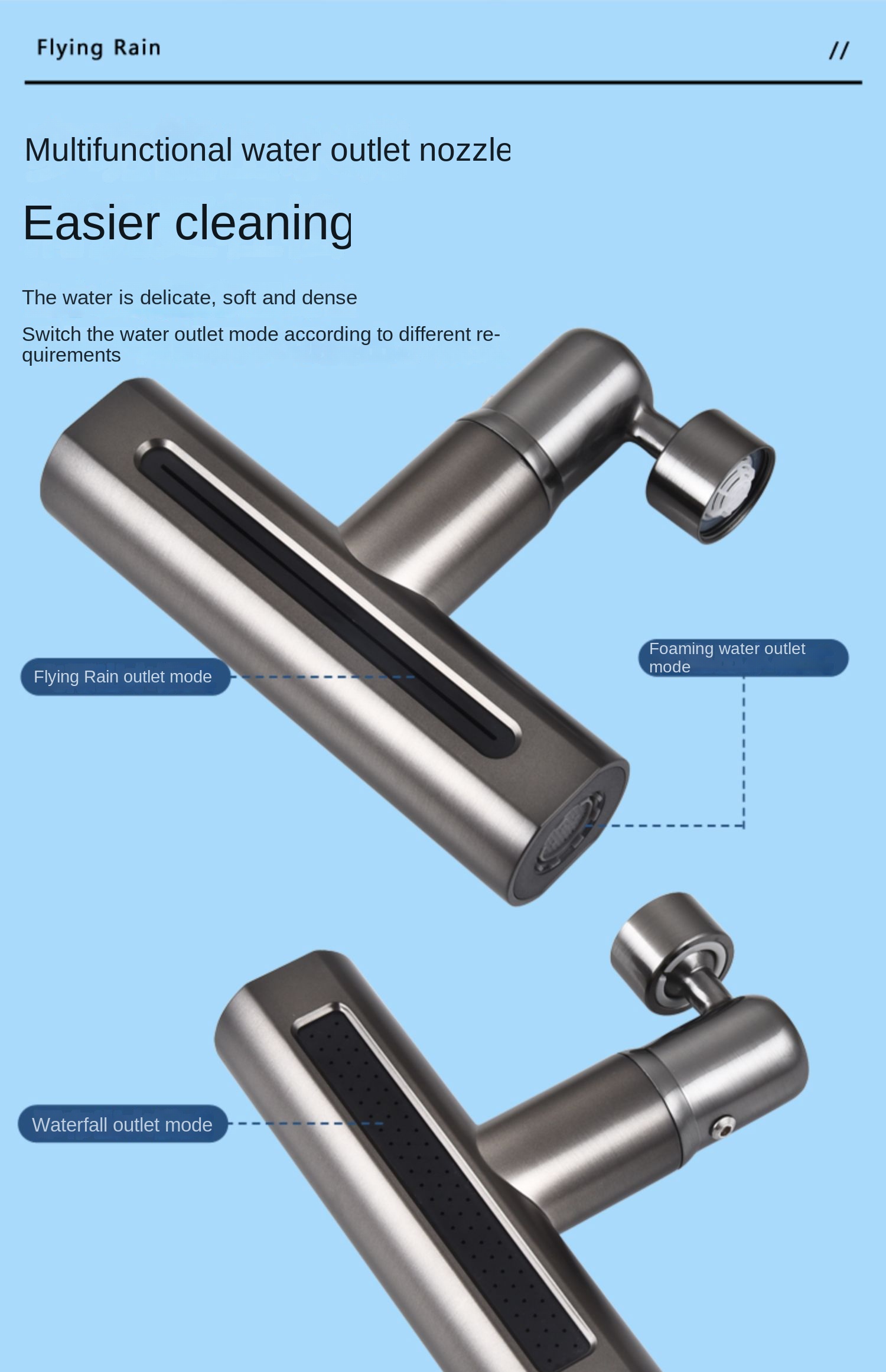🇸🇬【SG stock】Water Tap Rotation Tap Kitchen New Waterfall Kitchen ...