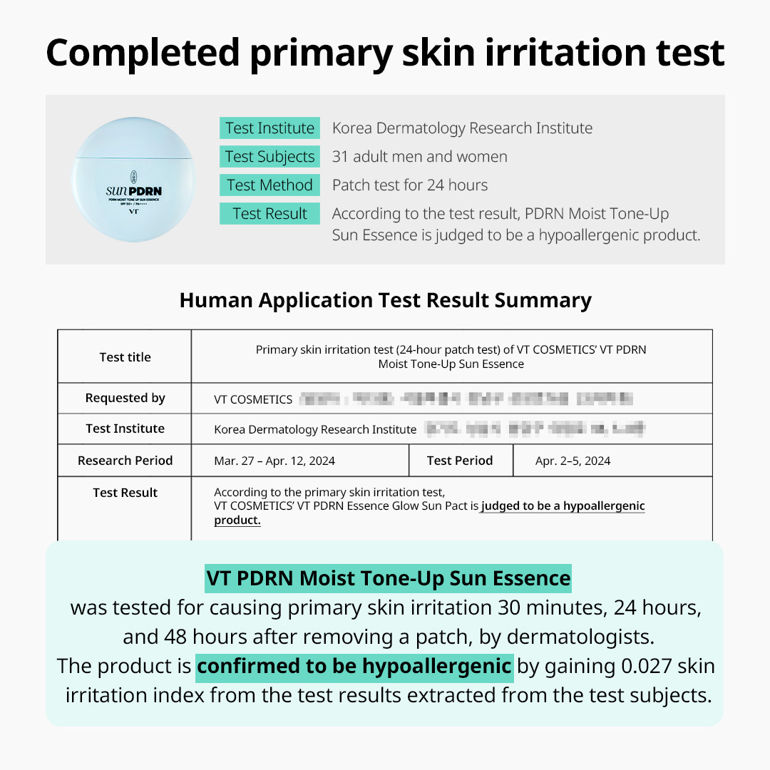 [VT] PDRN Moist Tone-up Sun Essence 50ml Watery sun essence SPF 50+, PA ...