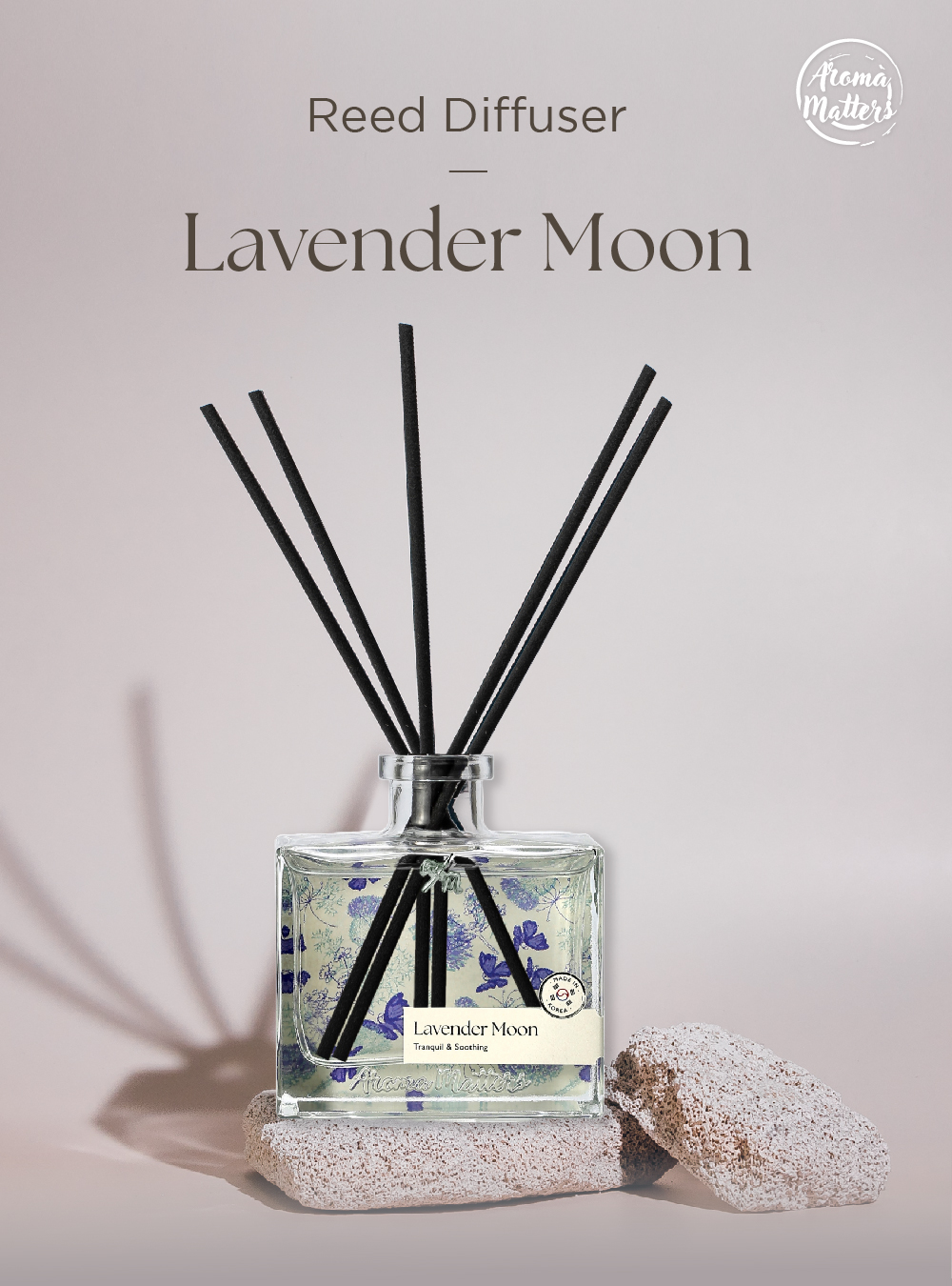Aroma Matters Lavender Moon Reed Diffuser Made In Korea 120ml and 250ml ...