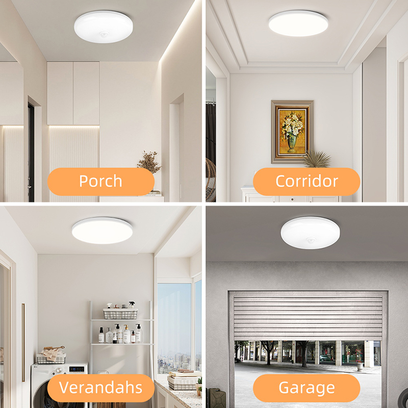 Radar Sensor Ceiling Light Waterproof 20/30/40W For Corridor Doorway ...