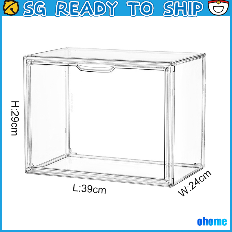 Acrylic Popmart Display Box Figurine Display Case Transparent Storage ...