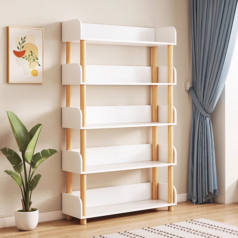 White 6 Tier Book Rack Versatile Storage Rack Home Organizing Shelves ...