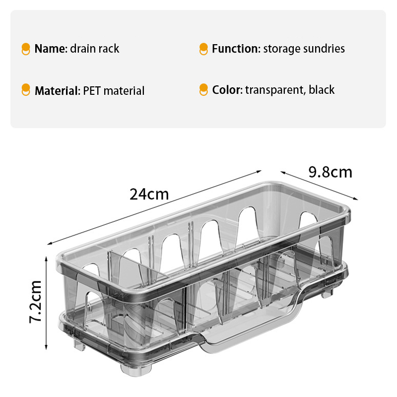 【SG Ready Stock】Sponge Drying Rack/Kitchen Sink Sponge Rack- Adjustable ...
