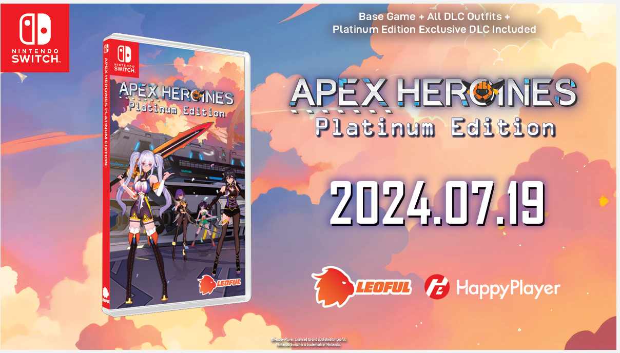 【新品未開封】Apex Heroines [Platinum Edition] Platinum Edition Apex Release On Switch Apex Heroines