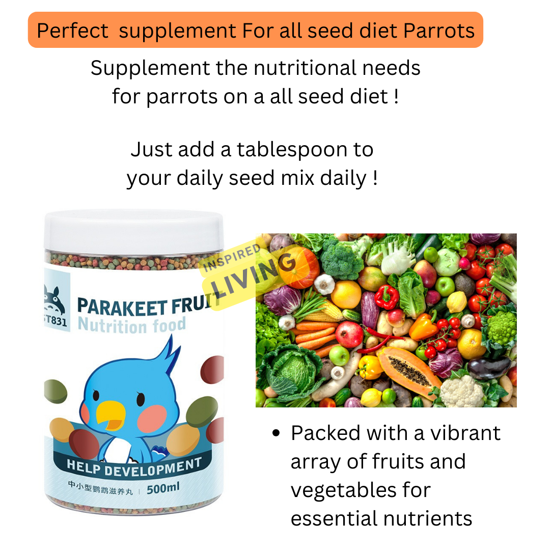 Jonsanty Dry Fruit and Vegetable Pellets for Parrots | Bird food ...