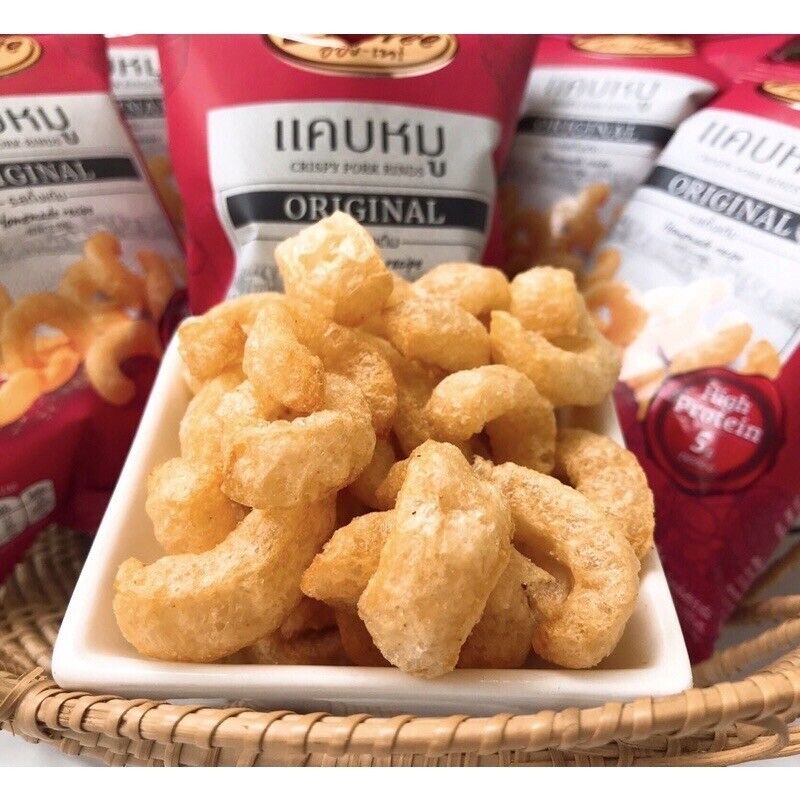 Entrée Thai Crispy Pork Rinds | Original Flavor 7g | Keto-Friendly ...