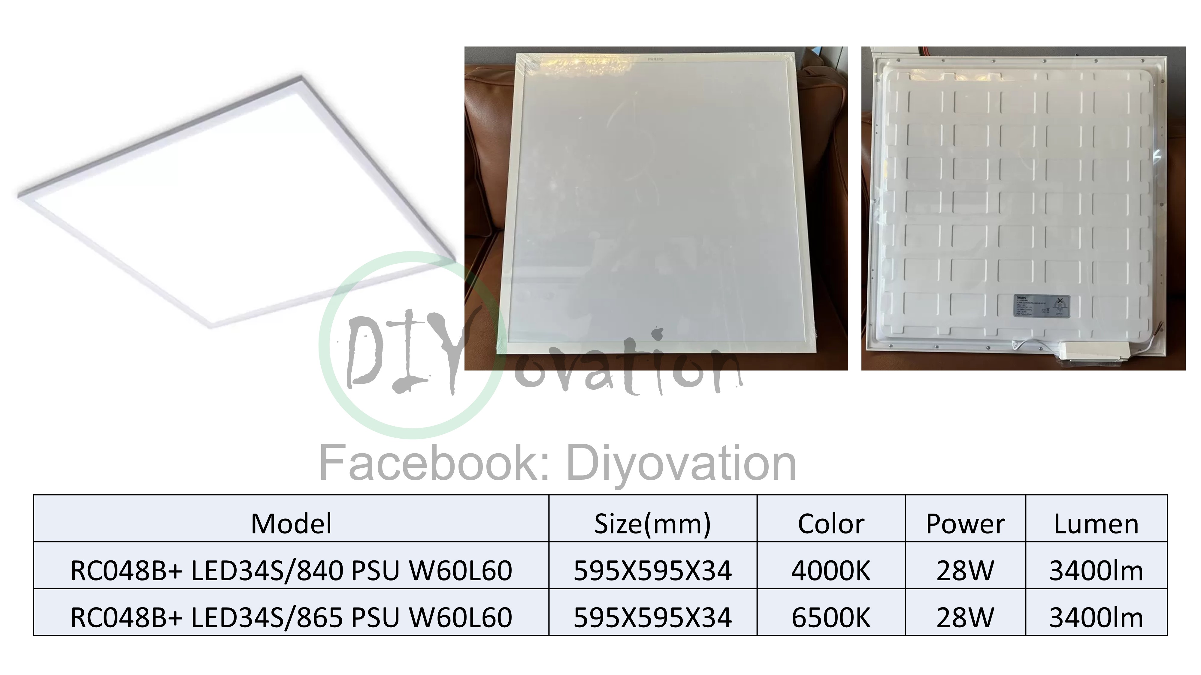Philips RC048+/ RC170B LED panel for Office lighting/ 600X600/ 300X1200 ...